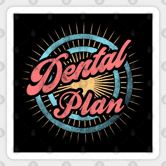 Simpsons Dental Plan Typography Magnet by karutees